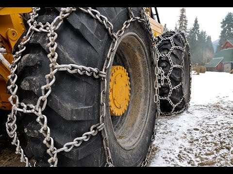 53. Как надевать цепи на колеса 2.Triple chains