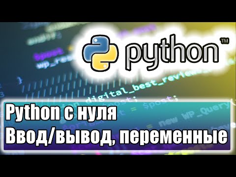 01 Python с нуля. Ввод/вывод, переменные