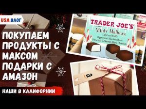 Покупка продуктов с Максом // Шоппинг в Trader Joe’s // Новогодние подарки с Amazon // Влог США