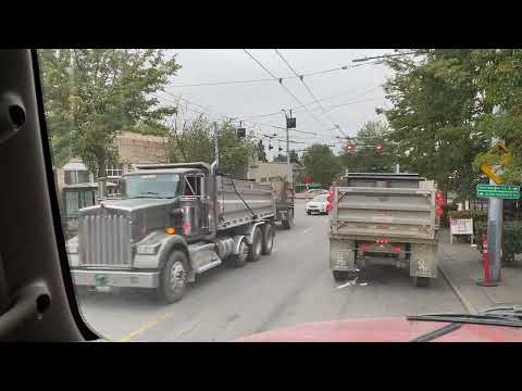 1 Сентября￼, Работа на самосвале в городе Сиэтл штат Вашингтон￼ Kenworth T800 dump trucking