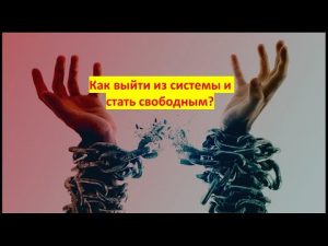 Как выйти из системы и стать свободным? How to become free in the world that doesn’t want you to be?